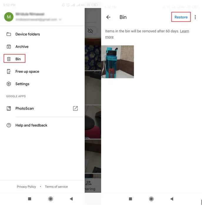 Hvernig á að endurheimta eyddar myndir úr Google myndum?