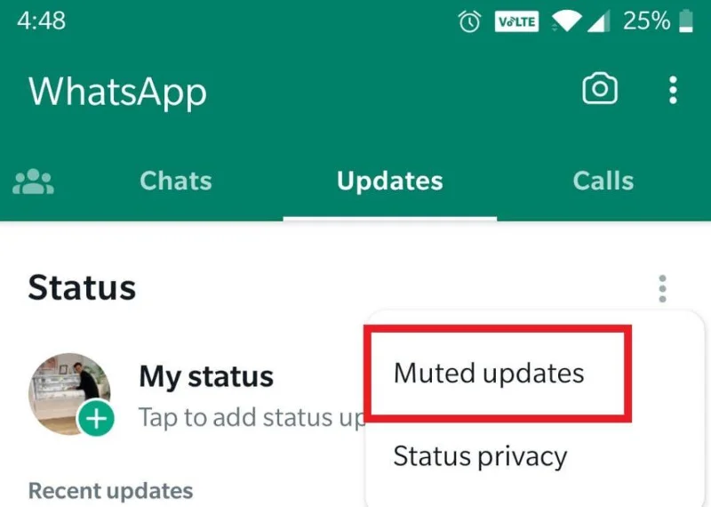 Как да коригирам състоянието на WhatsApp, което не се показва?
