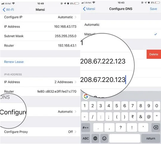 Как да ограничите конкретни уебсайтове в Safari в iPhone