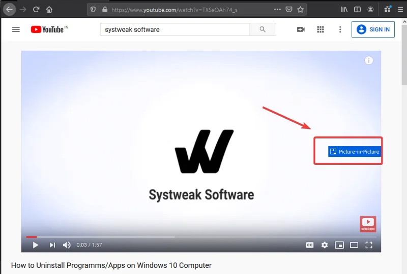 Kaip „Firefox“ naršyklėje naudoti vaizdo vaizde režimą