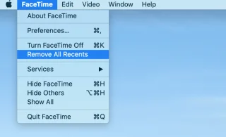 Jak vymazat historii FaceTime na Macu