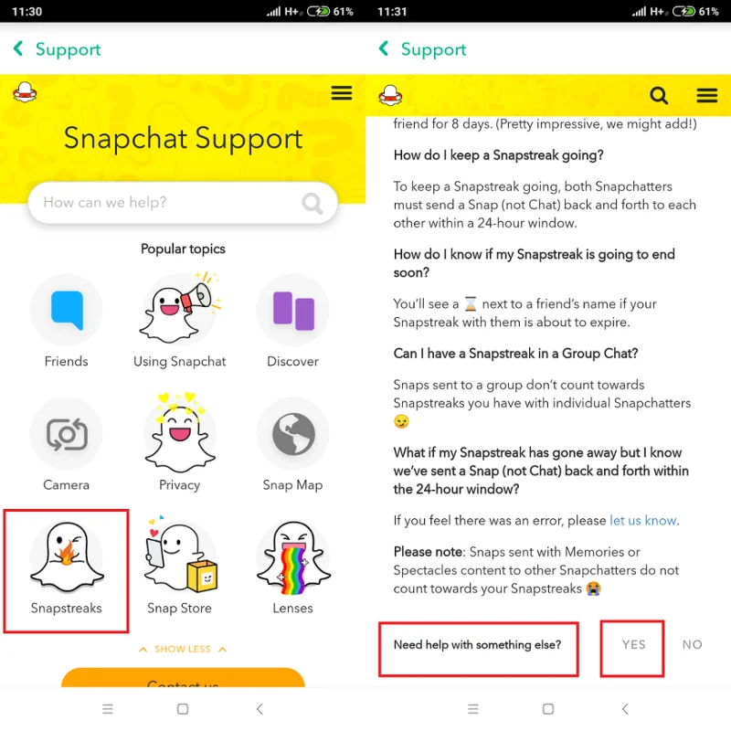 Загубихте поредица в Snapchat?  Ето как да го върнете