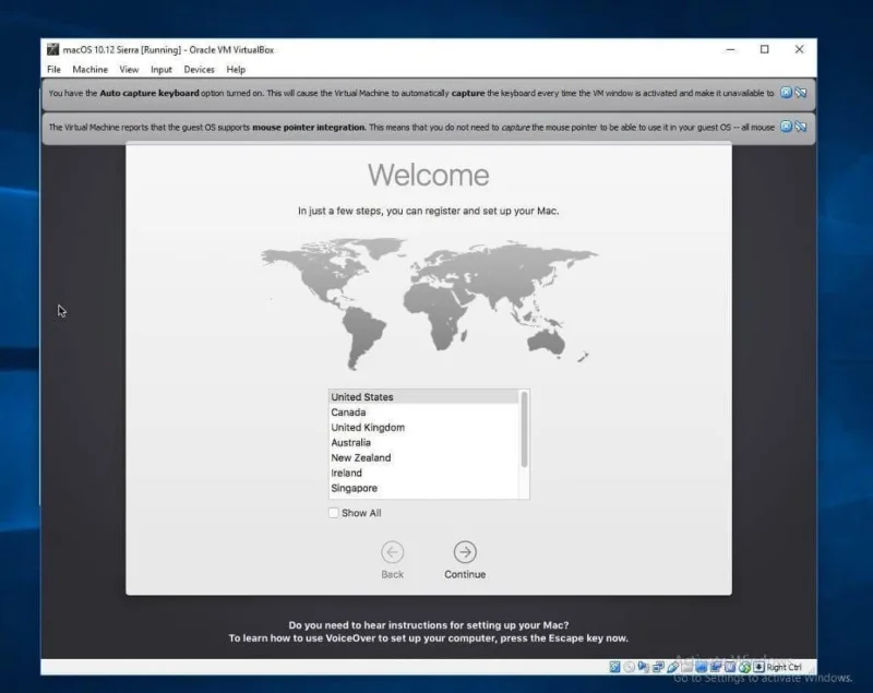 Як встановити MacOS на Windows 10 у VirtualBox