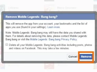 Как да премахнете веригата на акаунт във Facebook от приложение