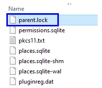 Pataisykite klaidos pranešimą „Firefox jau veikia, bet neatsako“.
