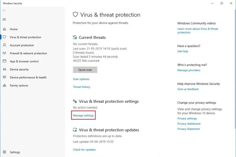 Hva er sikkerhetsfunksjonen for sabotasjebeskyttelse på Windows 10?
