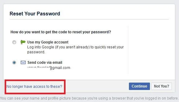 Återfå åtkomst på Facebook-konto med betrodda kontakter