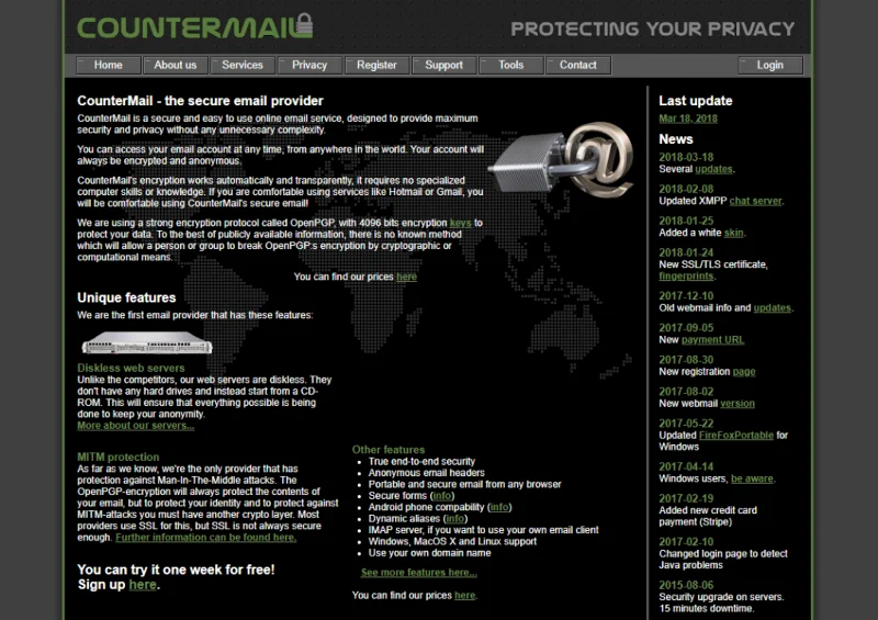 Top 6 mest sikre e-mail-udbydere for 2021