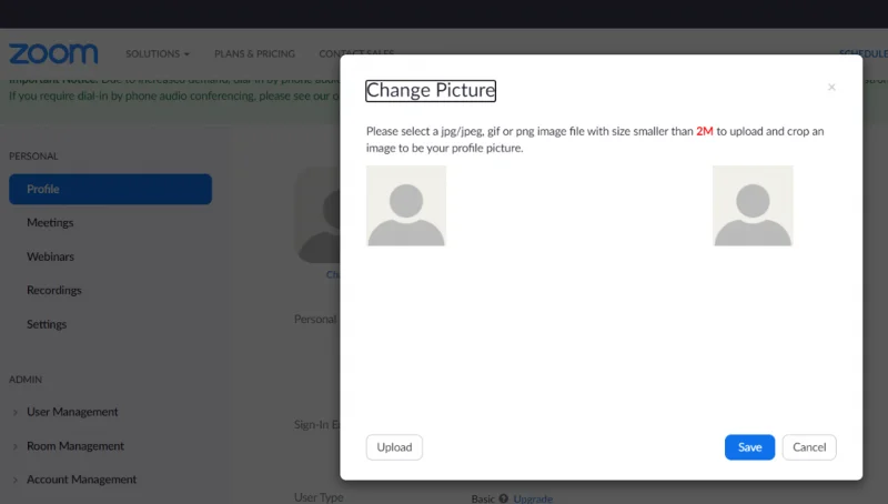 Sådan sætter du profilbillede på zoom i stedet for video på pc og mobil
