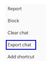 Jak exportovat historii chatu WhatsApp jako PDF?