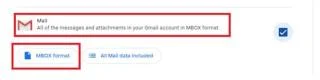 Как да изтеглите Gmail MBOX данни с помощта на Google Takeout