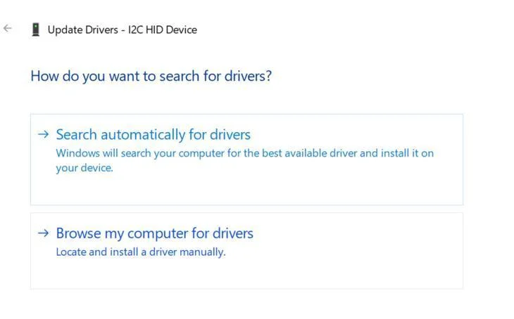 Як виправити драйвер пристрою I2C HID, який не працює в Windows 11