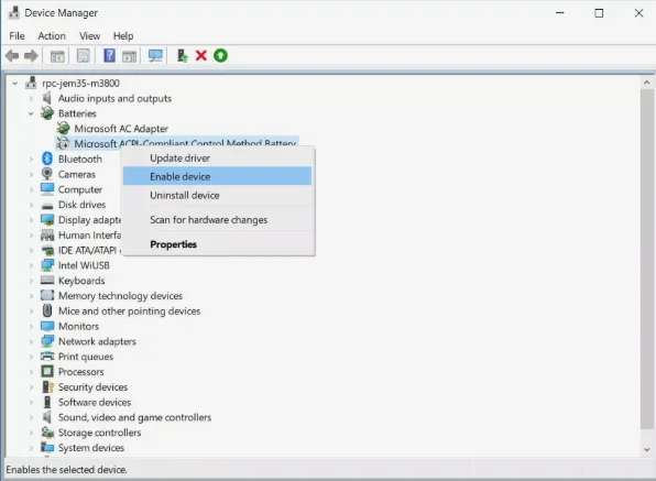 Jak obnovit chybějící ikonu baterie ve Windows 10?