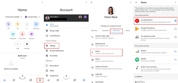 Kaip leisti muziką „Google“ namų įrenginiuose