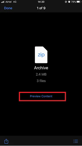 Hur man skapar och öppnar zip-filer på iPhone?