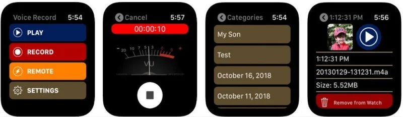 Apple Watch Voice Recorder-appar tar ner anteckningar direkt