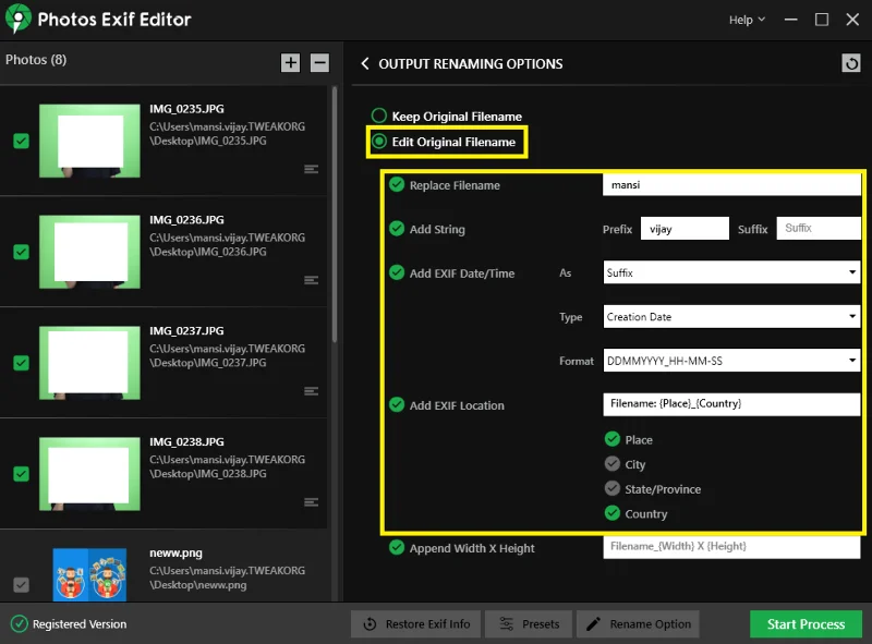 Як пакетно редагувати Exif-метадані зображень RAW у Windows