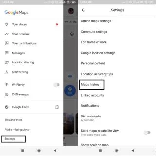Kuidas kustutada Google Mapsi ajalugu ja lubada inkognito režiim?