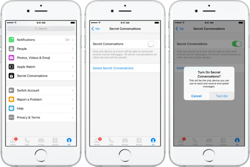 Hur man använder funktionen för hemliga samtal på Facebook Messenger