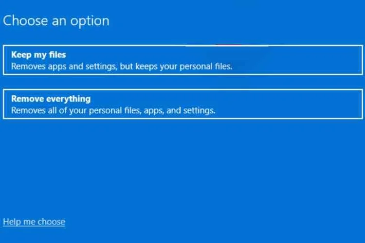 A Windows 11 gyári alaphelyzetbe állítása