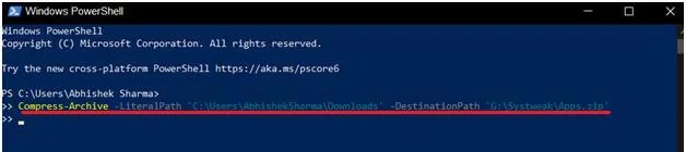 Si të zip/zhzip skedarët duke përdorur Powershell në Windows 10