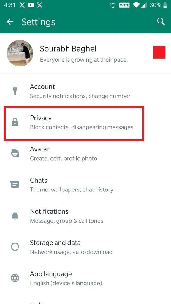 Как да коригирам състоянието на WhatsApp, което не се показва?
