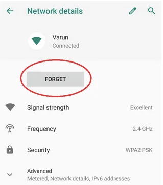 Разрешено: Неуспешно получаване на грешка в IP адреса на Android