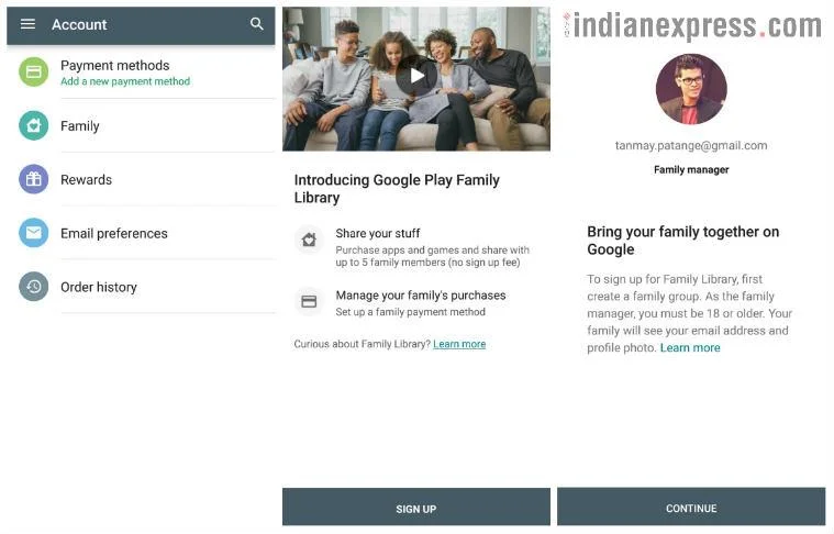 Семейната библиотека на Google Play не работи и как да го поправя?