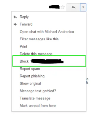 Как да блокирате досадни адреси в Gmail