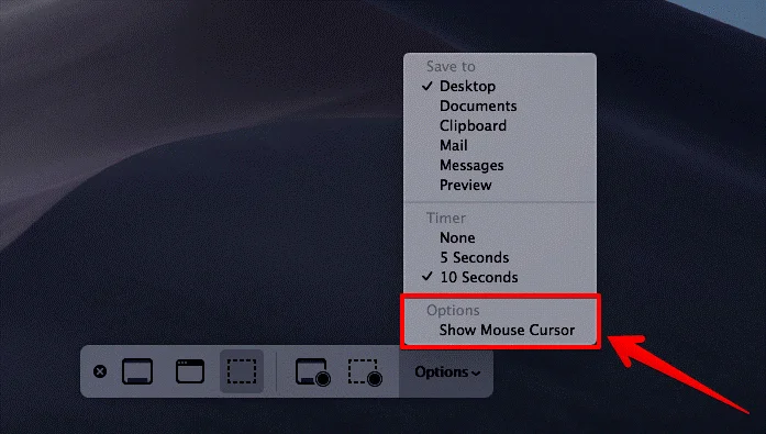 Kā ierakstīt ekrānu un uzņemt ekrānuzņēmumus operētājsistēmā macOS Mojave