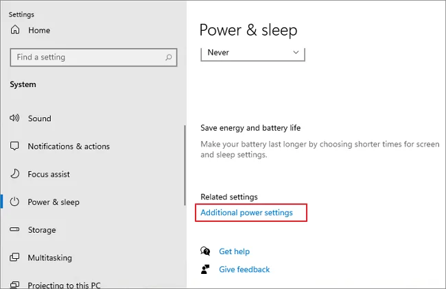 A Windows 11 energiabeállításai