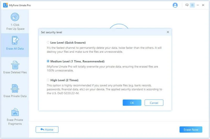 Varno izbrišite podatke iPhone in jih naredite popolnoma nepopravljive