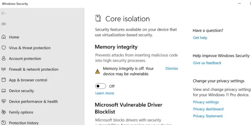 Jak opravit „Ovladač nelze načíst na tomto zařízení“ v systému Windows 11?