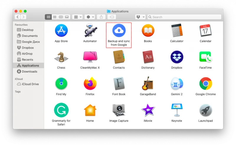 Kaip pašalinti „Google“ diską iš „Mac“.