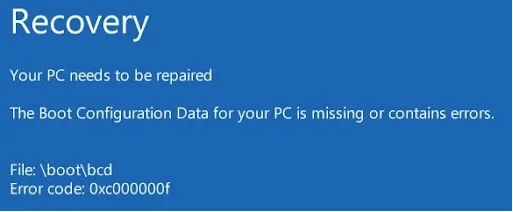 Elakadt a sérült BCD-hibával a Windows rendszeren?  Íme a javítás!