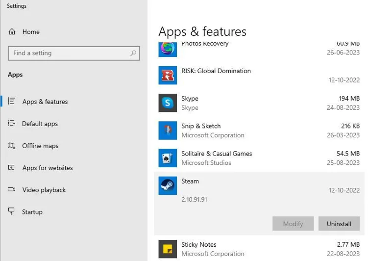 Jak opravit chybu služby Steam v systému Windows 11?
