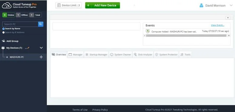 Как да управлявате консумацията на дисково пространство с Cloud Tuneup Pro