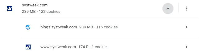 Steg för hur man rensar Chrome-cookies och cache för endast en webbplats