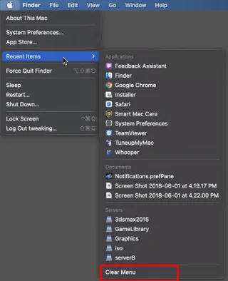 Kā no Mac datora notīrīt jaunākos failus un mapi