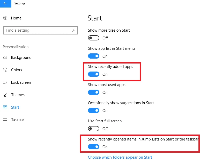 Sådan slår du seneste filer og hyppige mapper fra i Windows 10