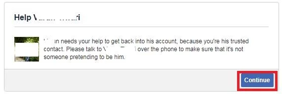 Återfå åtkomst på Facebook-konto med betrodda kontakter