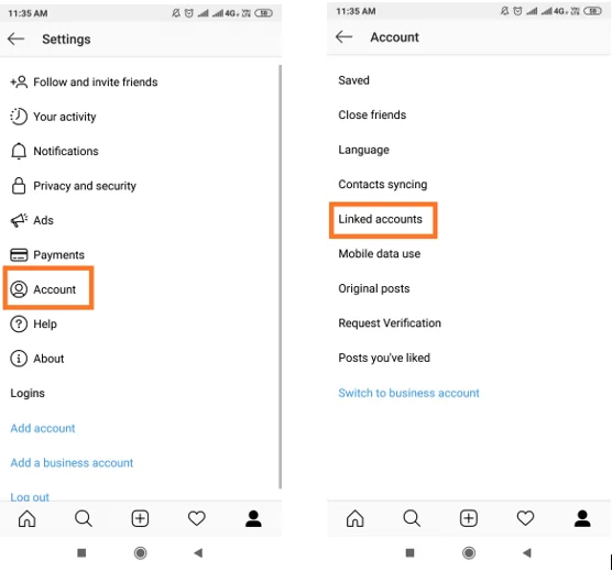 Как да скриете Instagram акаунт от търсене