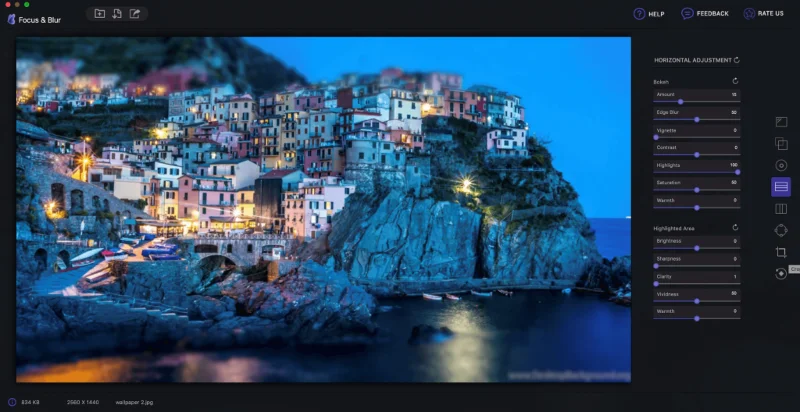 Hur man suddar bilder på Mac med en enkel oskärpa fotoredigerare