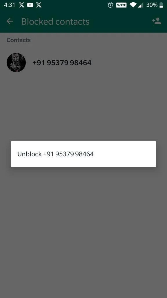 Как да коригирам състоянието на WhatsApp, което не се показва?