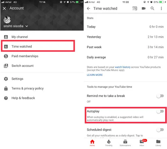 Kaip sekti laiką, praleistą žiūrint „YouTube“ vaizdo įrašus?