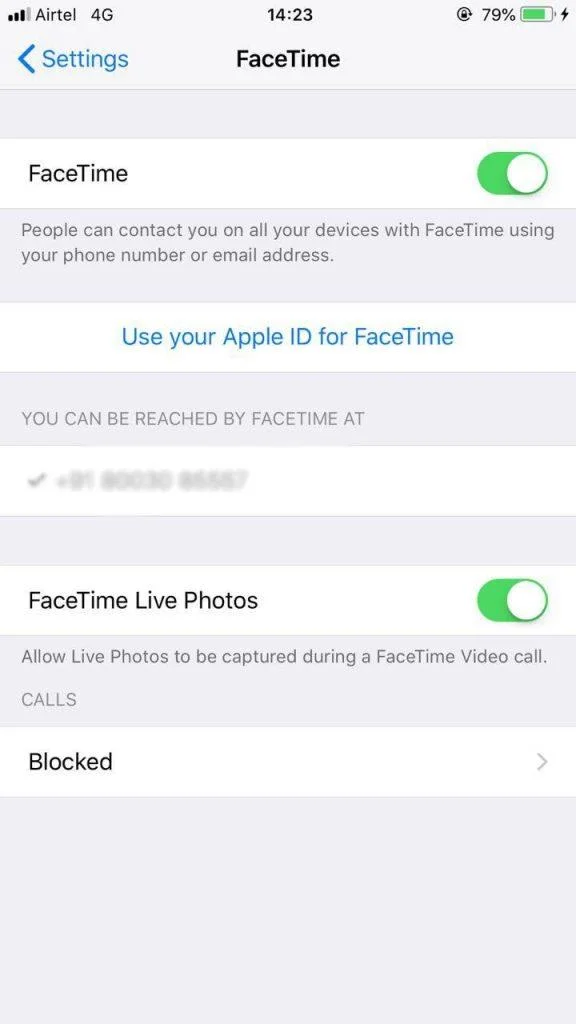 Hur man aktiverar, inaktiverar och tar livebilder i FaceTime på iOS 12?