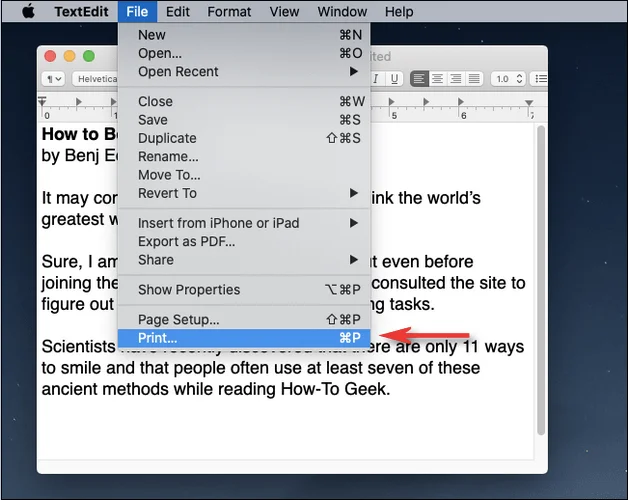 Kaip spausdinti į PDF „MacOS“.