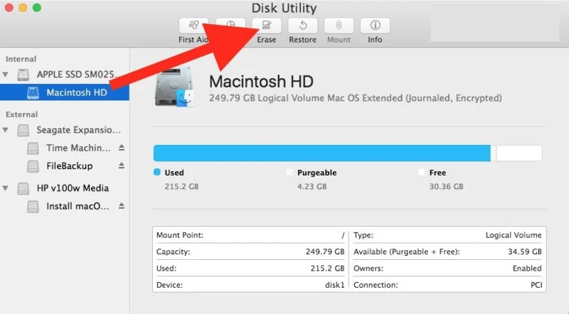Kaip iš naujo suformatuoti „Macbook Pro“.
