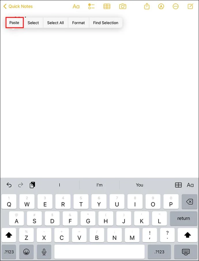Как да изчистите клипборда на iPad