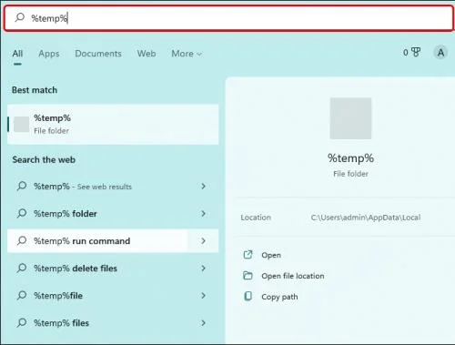 Hvernig á að eyða tímabundnum skrám á Windows 10 eða 11 tölvu